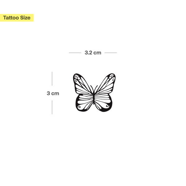 Fine Butterfly Tattoo