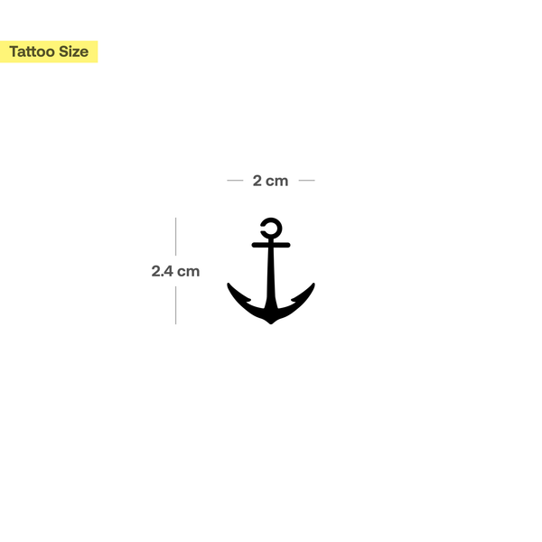 Small Anchor Tattoo - Pack of Two